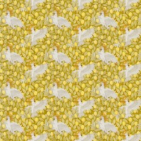 Cockatoos lemon pattern background, famous Maurice Pillard Verneuil artwork remixed by rawpixel