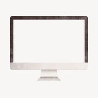 Desktop screen, digital device with blank space psd