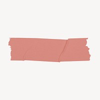 Pink washi tape collage element, stationery psd