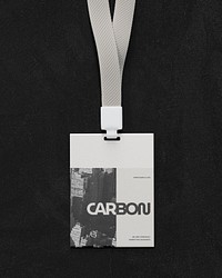 Carbon business badge, lanyard, corporate identity