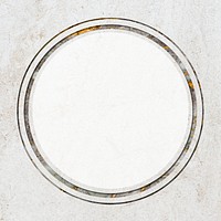 Round frame on white marble textured background