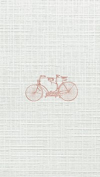 Vintage two wheel bicycle engraving