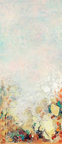 Colorful floral wall textured background