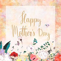 Happy Mother&#39;s Day greeting card vector