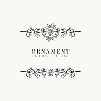 Ready to use ornament frame vector