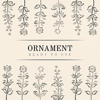 Vintage ready to use ornament illustration
