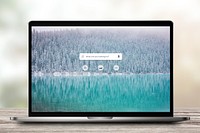 Laptop mockup, editable screen psd