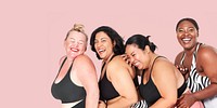 Body positivity diverse curvy women sportswear 