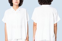 Women&rsquo;s white blouse with design space basic wear