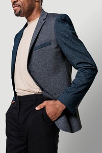 African American man wearing a formal blazer