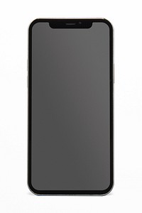 Smartphone with blank black screen innovative future technology