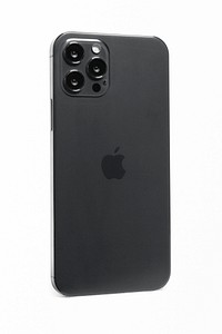 Graphite Apple iPhone 12 Pro psd phone rear view mockup. NOVEMBER 12, 2020 - BANGKOK, THAILAND
