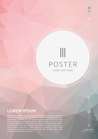 Faded poster design vector