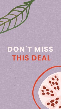 Don&#39;t miss this deal sale template design resource vector