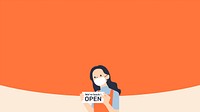 Business open after lockdown vector background