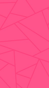 Geometric triangle pattern vector hot pink background