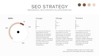 SEO marketing strategy psd presentation editable template