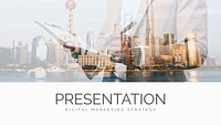 Business marketing psd presentation editable template