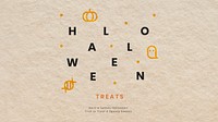 Festive Halloween banner template vector
