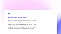 Purple gradient data presentation psd template