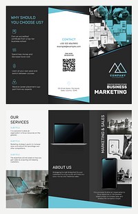 Business brochure template psd for marketing company