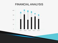 Financial analysis business template vector social media post