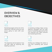 Company overview business template vector social media post