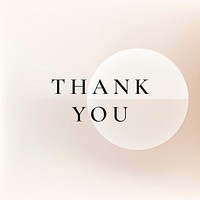 Thank You template vector for business social media post