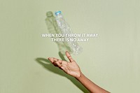 Ocean plastic pollution awareness banner 