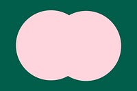Colorful vector frame in pastel pink and green