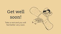 Get well soon template psd healthcare presentation