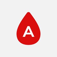 A blood type icon red health charity illustration