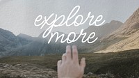 Travel adventure  blog banner template,  editable quote vector