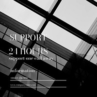 Business support Instagram post template, professional design vector