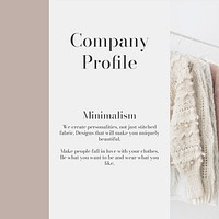 Company profile Instagram post template, fashion branding vector