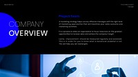 Company overview blog banner template, business branding vector