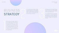Business strategy YouTube thumbnail template vector