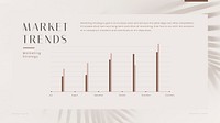 Market trends blog banner template, marketing strategy vector