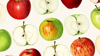 Vintage apple desktop wallpaper, fruit background