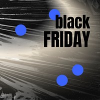 Black Friday Instagram post template, plastic wrap texture vector