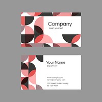 Business card template vector modern style set
