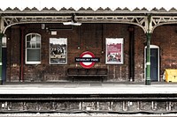 Newbury Park tube station. Original public domain image from Wikimedia Commons