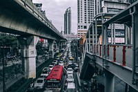 A congested street in Bangkok. Original public domain image from <a href="https://commons.wikimedia.org/wiki/File:Traffic_jam_in_Bangkok_(Unsplash).jpg" target="_blank" rel="noopener noreferrer nofollow">Wikimedia Commons</a>