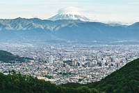 Mount Fuji. Original public domain image from <a href="https://commons.wikimedia.org/wiki/File:Mount_Fuji_(Unsplash).jpg" target="_blank" rel="noopener noreferrer nofollow">Wikimedia Commons</a>