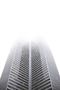 Looking up at foggy skyscrapers in Place Ville Marie. Original public domain image from <a href="https://commons.wikimedia.org/wiki/File:Fade_away._(Unsplash).jpg" target="_blank" rel="noopener noreferrer nofollow">Wikimedia Commons</a>
