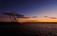 Evening at National Harbor. Original public domain image from Wikimedia Commons
