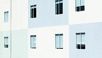 A residential building facade in San Francisco painted in gray and white rectangles. Original public domain image from <a href="https://commons.wikimedia.org/wiki/File:White_and_gray_facade_(Unsplash).jpg" target="_blank" rel="noopener noreferrer nofollow">Wikimedia Commons</a>