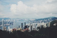 홍콩, Hong Kong. Original public domain image from Wikimedia Commons