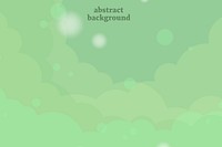 Abstract green cloudy background vector