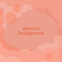 Abstract orange cloudy background vector